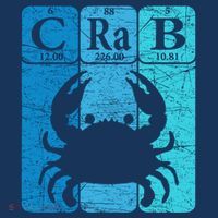 Crab Periodic Table Elements Seafood Crabbing Retro Crabber Kids Sweatshirt thumb 2