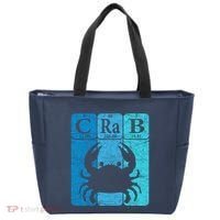 Crab Periodic Table Elements Seafood Crabbing Retro Crabber Tote Bag thumb 0