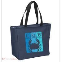 Crab Periodic Table Elements Seafood Crabbing Retro Crabber Tote Bag thumb 2