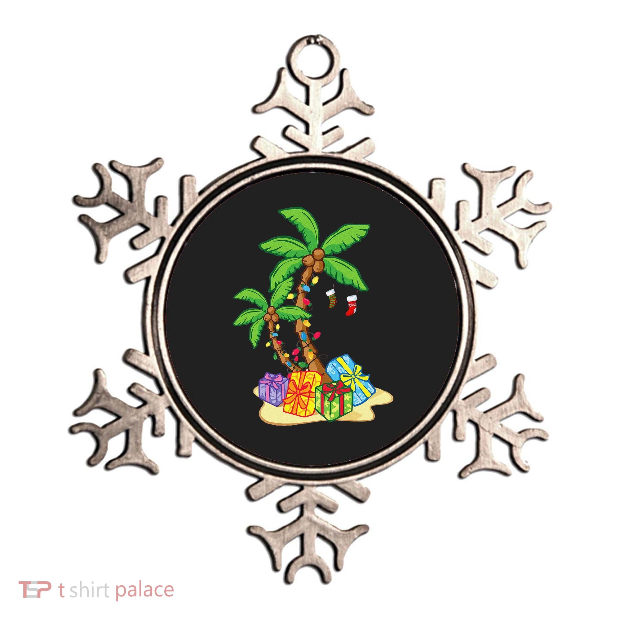 Christmas Palm Tree Tropical Xmas Coconut Lights Funny Gifts Ornament