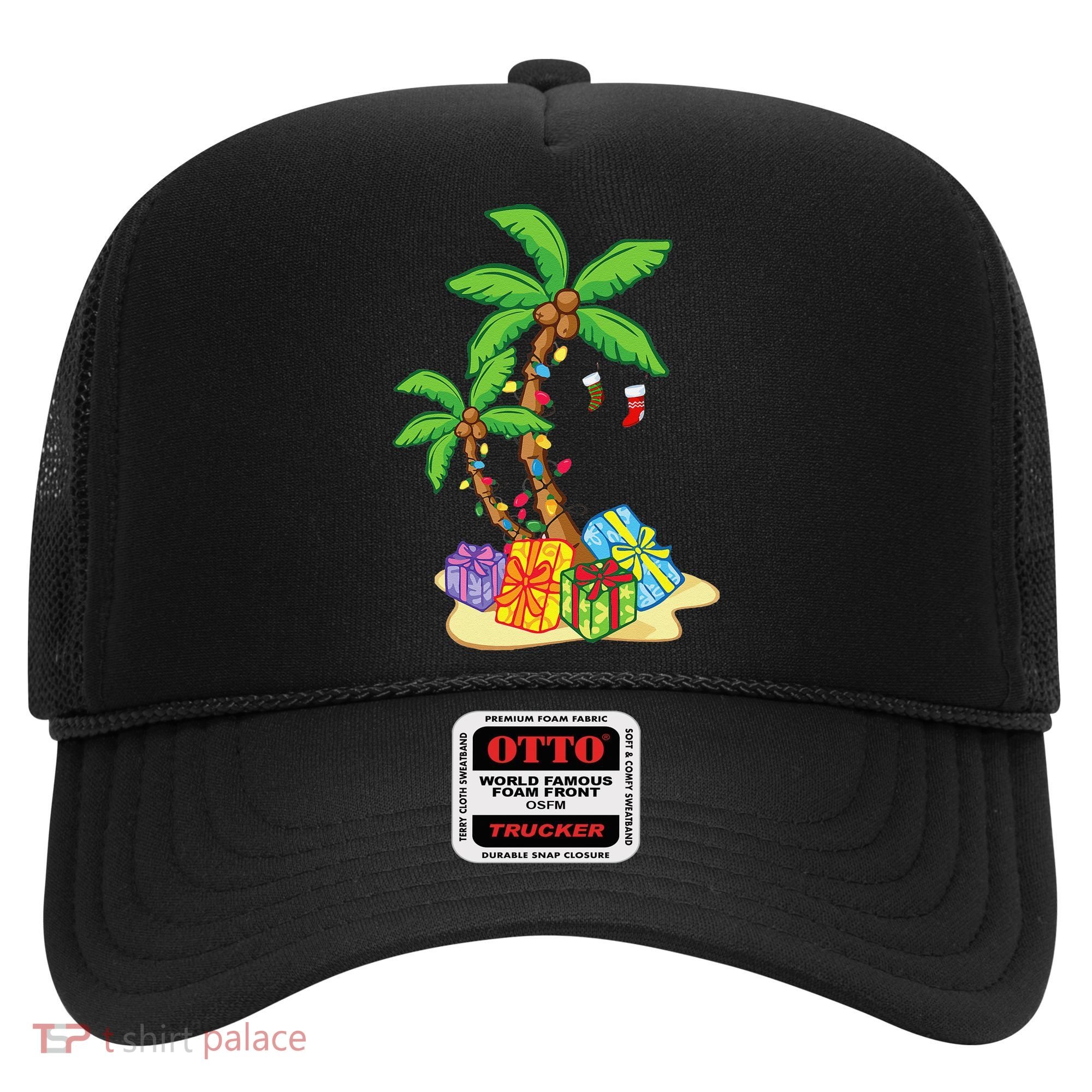 Christmas Palm Tree Tropical Xmas Coconut Lights Funny Gifts Hat