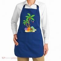 Christmas Palm Tree Tropical Xmas Coconut Lights Funny Gifts Apron thumb 2