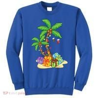 Christmas Palm Tree Tropical Xmas Coconut Lights Funny Gifts Sweatshirt thumb 0