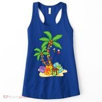 Christmas Palm Tree Tropical Xmas Coconut Lights Funny Gifts Women's Tank Top thumb 0