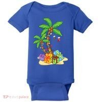 Christmas Palm Tree Tropical Xmas Coconut Lights Funny Gifts Baby Bodysuit thumb 0
