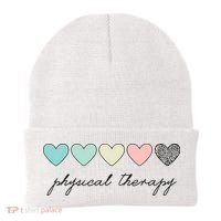 Cute Physical Therapist Assistant PTA Physical Therapy Beanie thumb 0