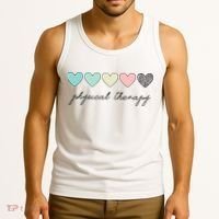 Cute Physical Therapist Assistant PTA Physical Therapy Tank Top thumb 3