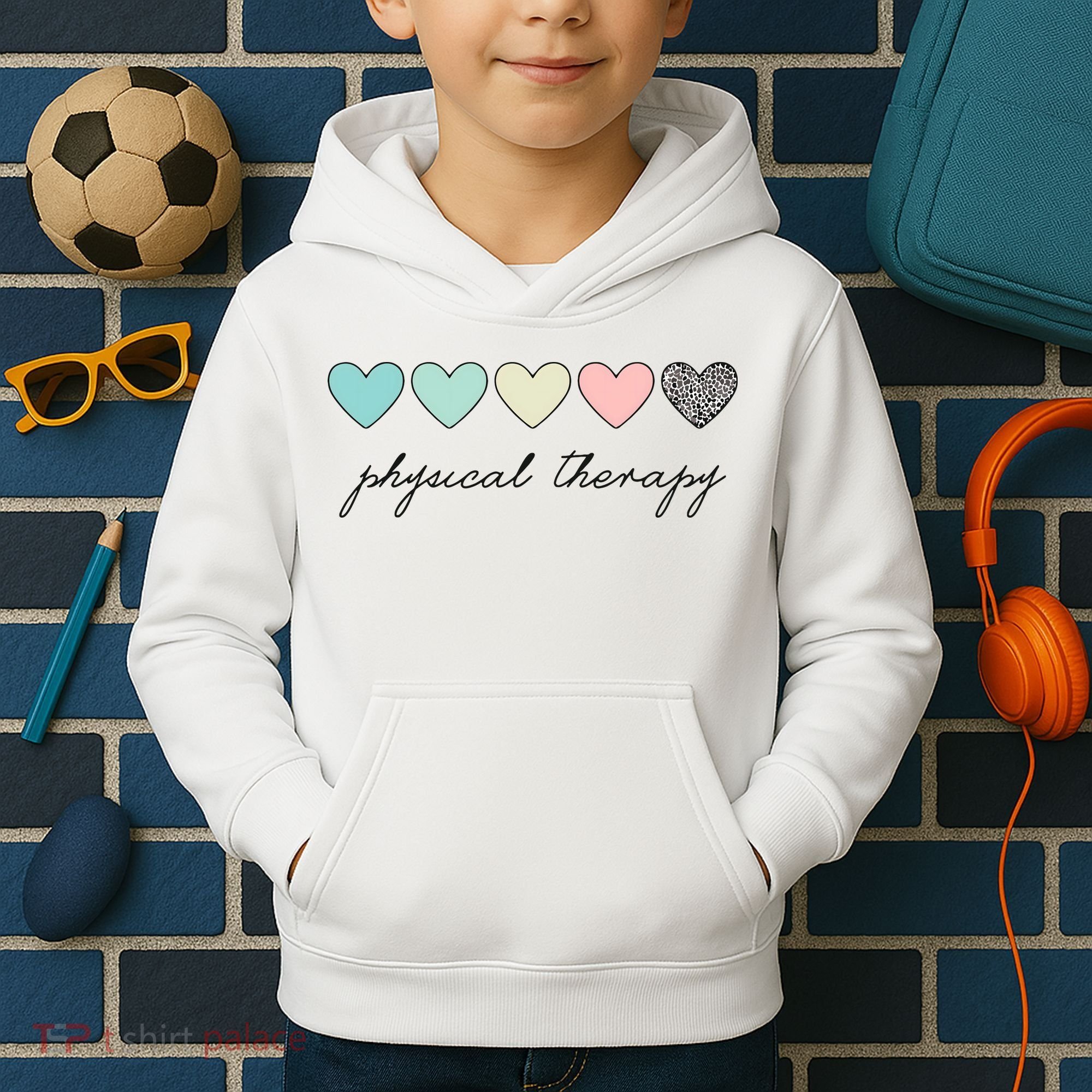 Cute Physical Therapist Assistant PTA Physical Therapy Kids Hoodie