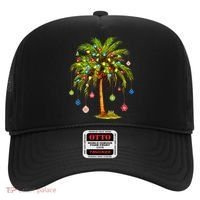 Christmas Palm Tree Light Hawaiian Tropical Xmas Hat thumb 0