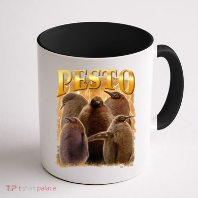 Cute Pesto The Penguins Coffee Mug back