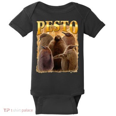 Cute Pesto The Penguins Baby Bodysuit