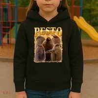 Cute Pesto The Penguins Kids Hoodie thumb 3