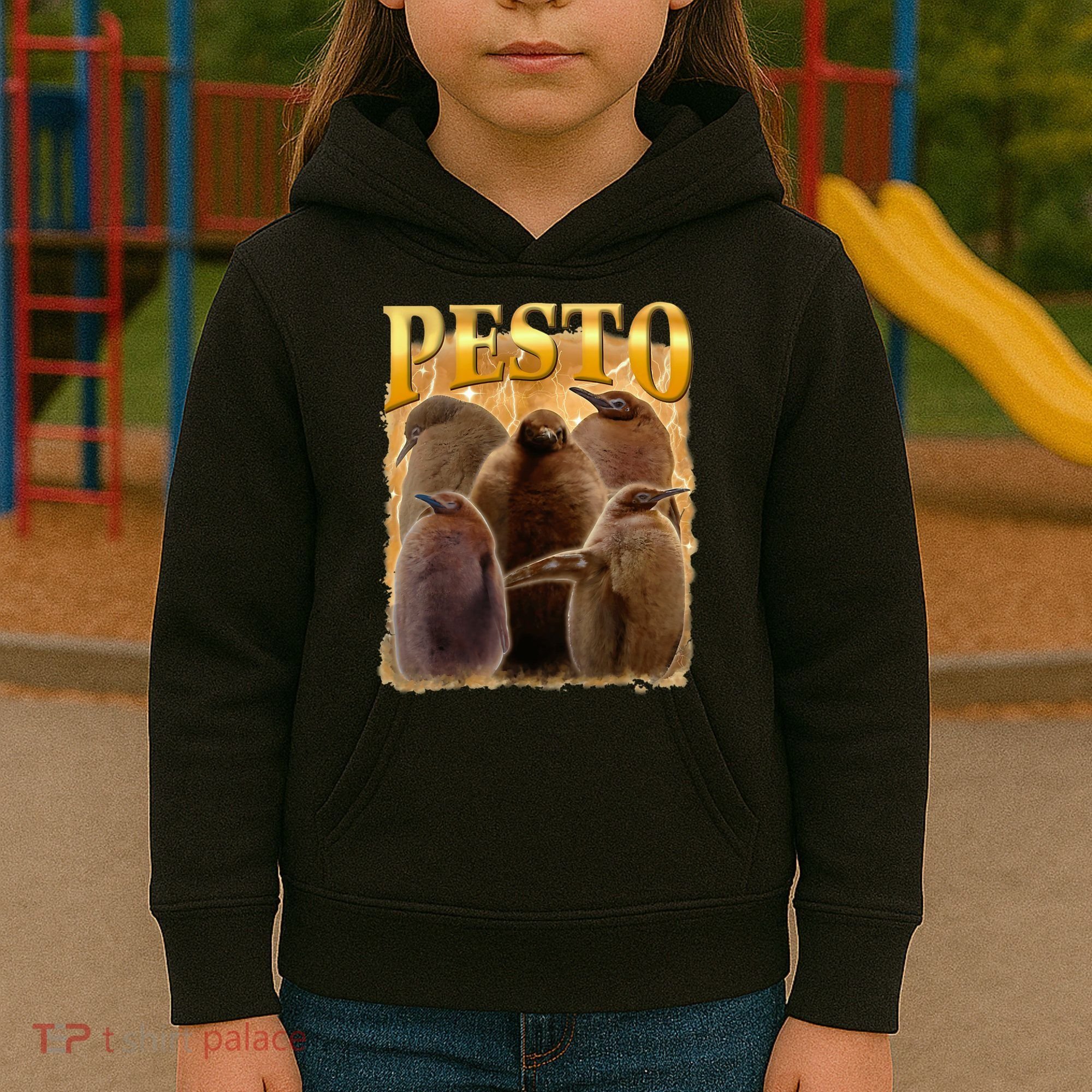 Cute Pesto The Penguins Kids Hoodie