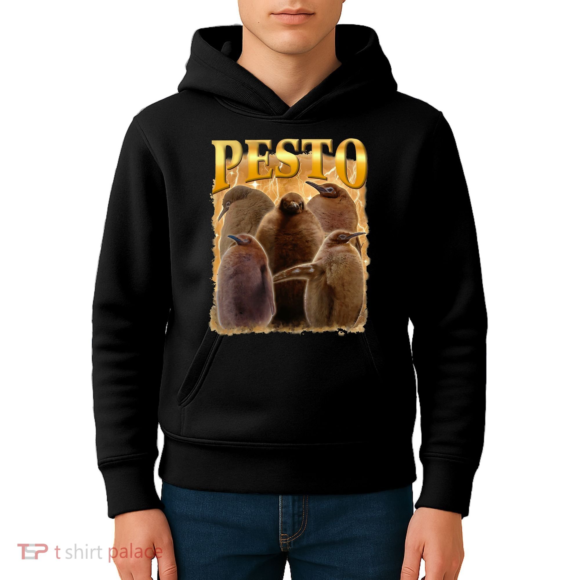Cute Pesto The Penguins Kids Hoodie