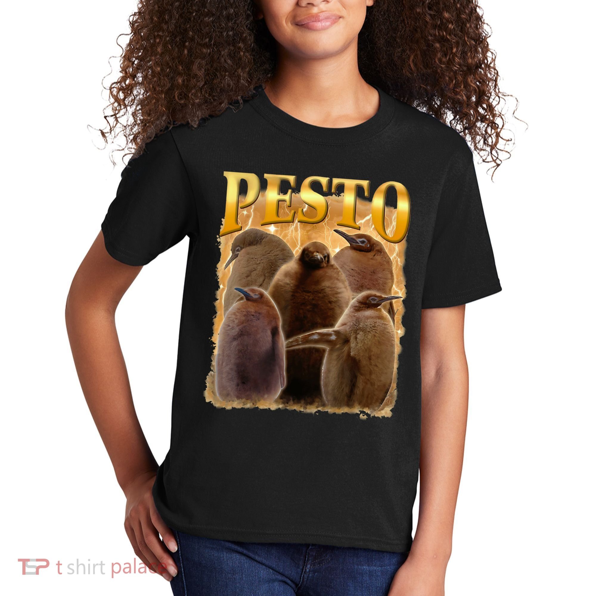 Cute Pesto The Penguins Kids T-Shirt