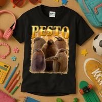 Cute Pesto The Penguins Kids T-Shirt thumb 3