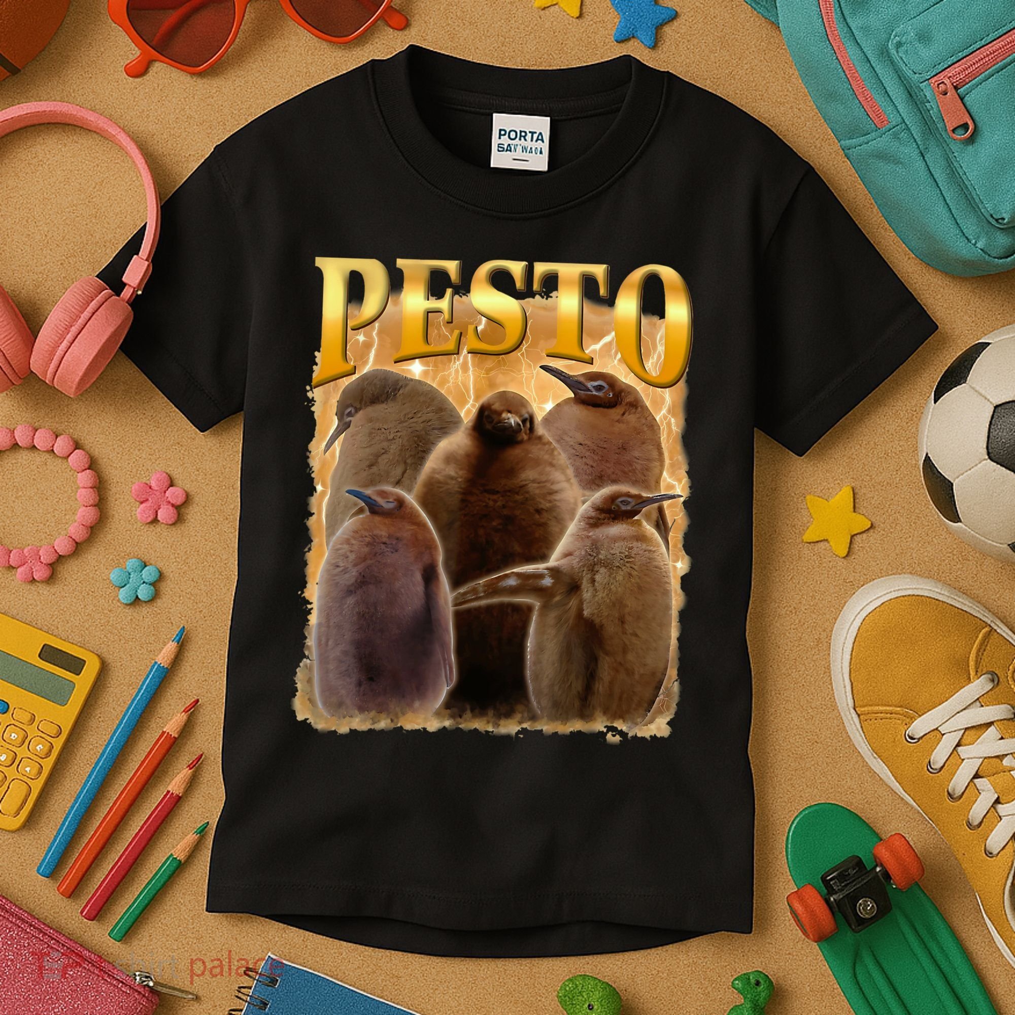 Cute Pesto The Penguins Kids T-Shirt