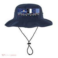Christmas Police Texture Police Hat Graphic Oversized Bucket Hat thumb 0