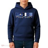 Christmas Police Texture Police Hat Graphic Oversized Kids Hoodie thumb 4