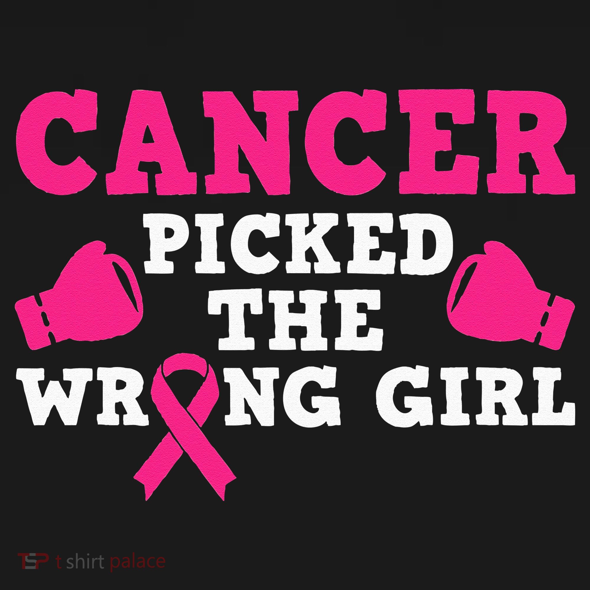 Cancer Picked The Wrong Pink Ribbon Ornament