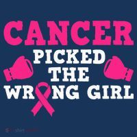 Cancer Picked The Wrong Pink Ribbon Hoodie thumb 7