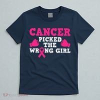 Cancer Picked The Wrong Pink Ribbon T-Shirt thumb 5