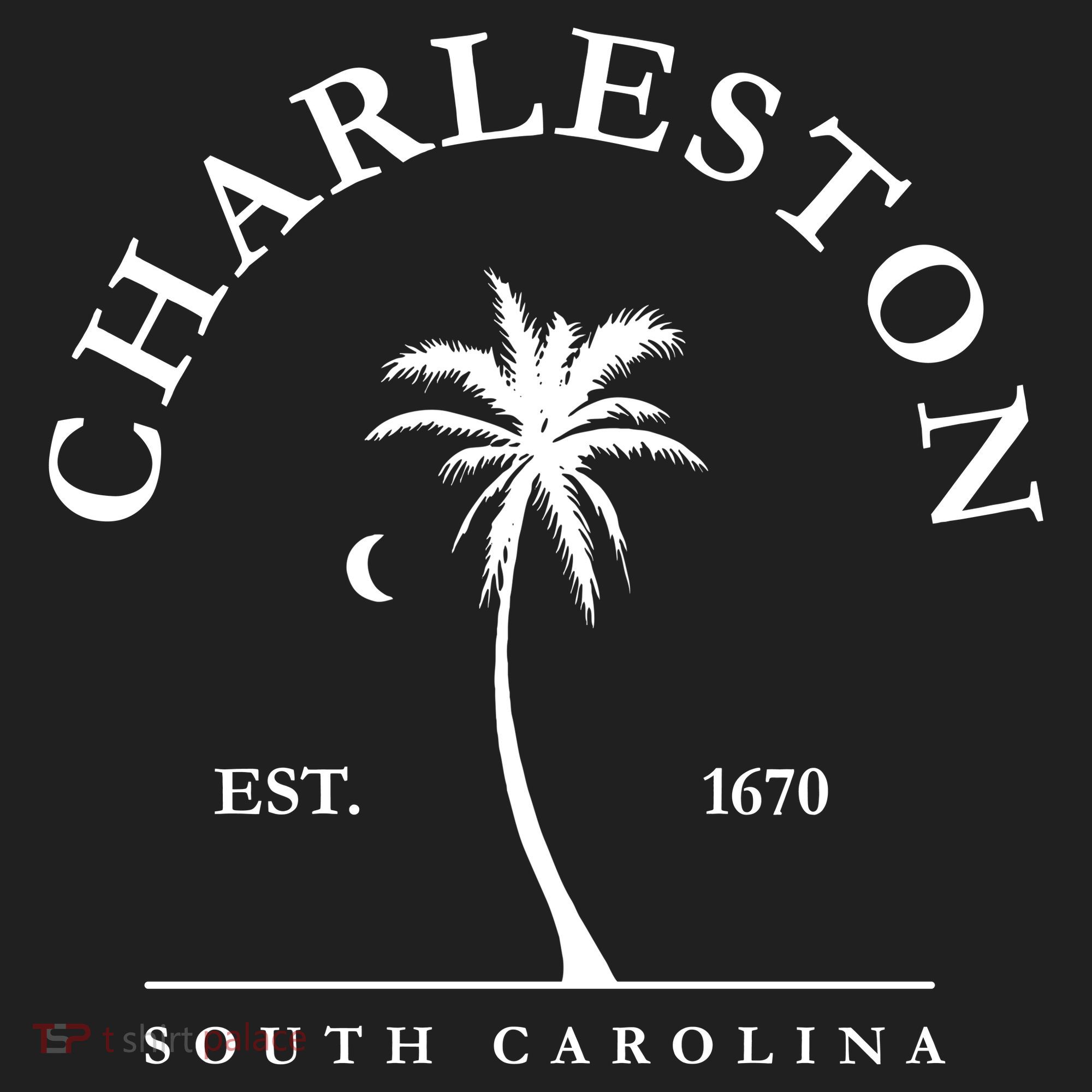 Charleston Palm Tree Swimming Scuba Novelty Gift SC Women's Sweatshirt