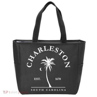 Charleston Palm Tree Swimming Scuba Novelty Gift SC Tote Bag