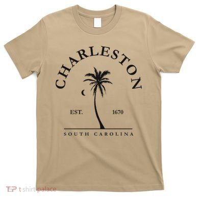 Charleston Palm Tree Swimming Scuba Novelty Gift SC T-Shirt