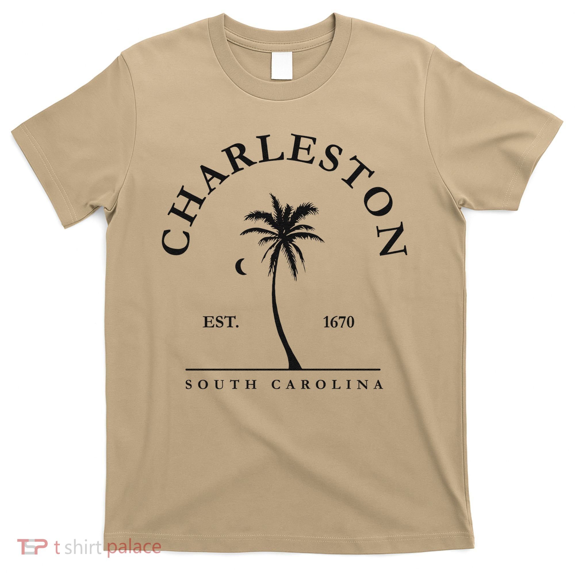 Charleston Palm Tree Swimming Scuba Novelty Gift SC T-Shirt