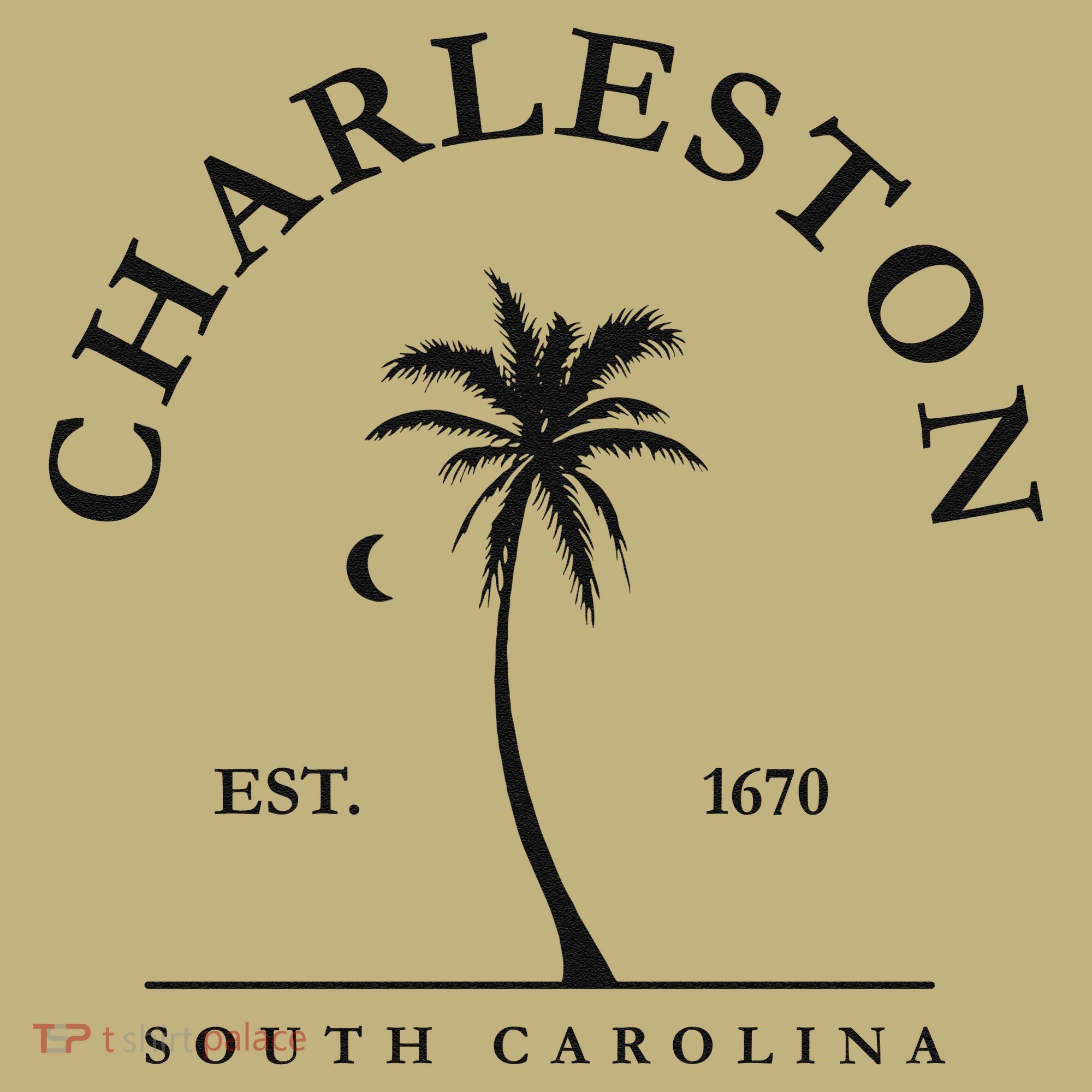 Charleston Palm Tree Swimming Scuba Novelty Gift SC Button