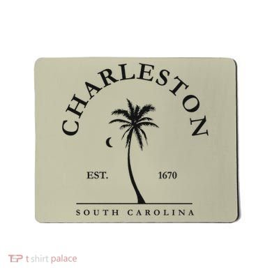 Charleston Palm Tree Swimming Scuba Novelty Gift SC Mousepad
