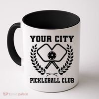 Custom Pickleball Team Personalize City Name Coffee Mug thumb 0