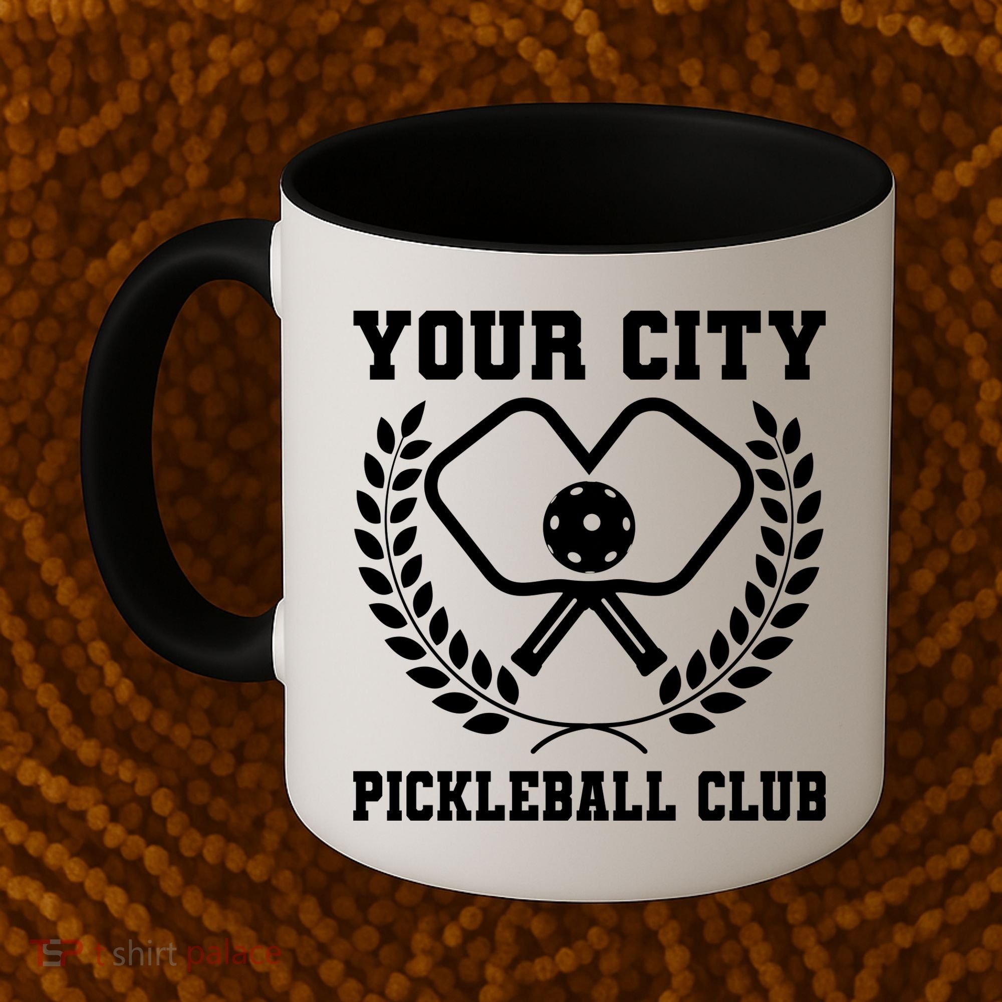 Custom Pickleball Team Personalize City Name Coffee Mug