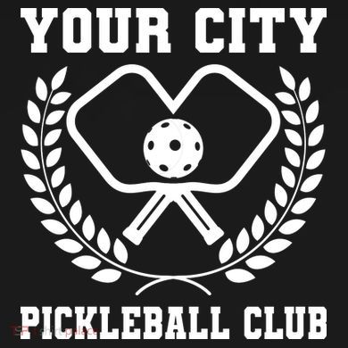 Custom Pickleball Team Personalize City Name Flat Bill Trucker Hat