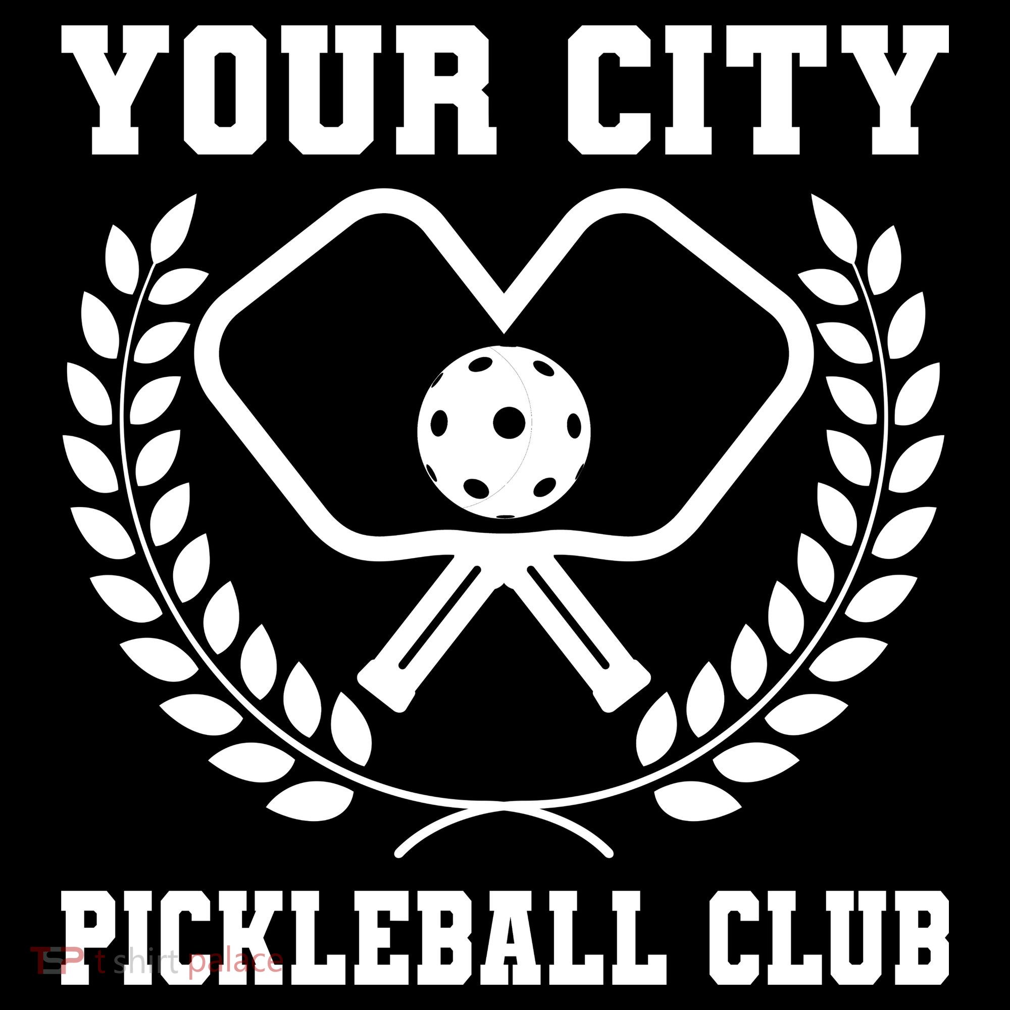 Custom Pickleball Team Personalize City Name Women's Hoodie