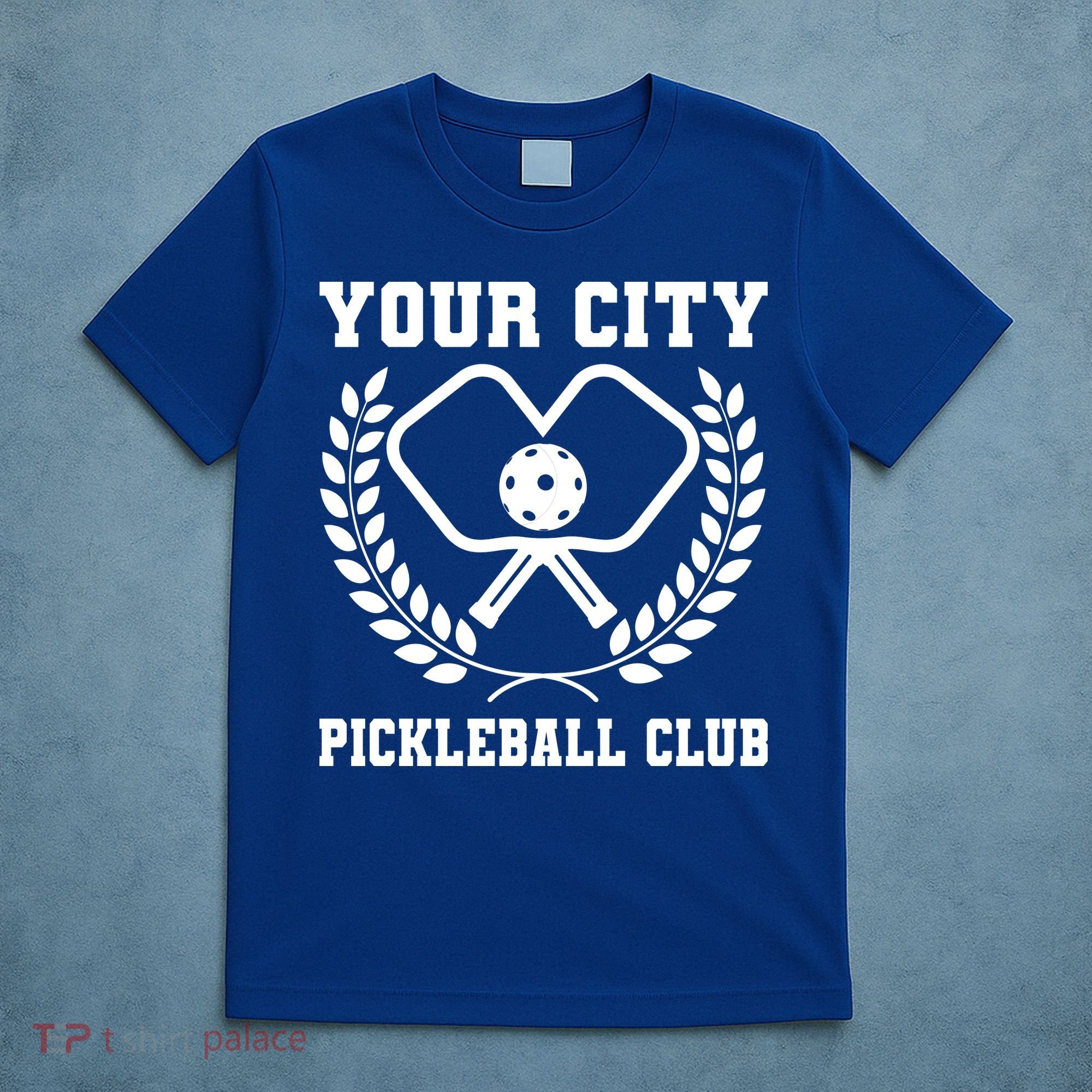 Custom Pickleball Team Personalize City Name T-Shirt