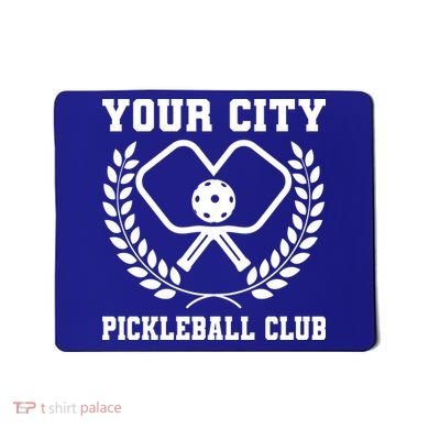 Custom Pickleball Team Personalize City Name Mousepad