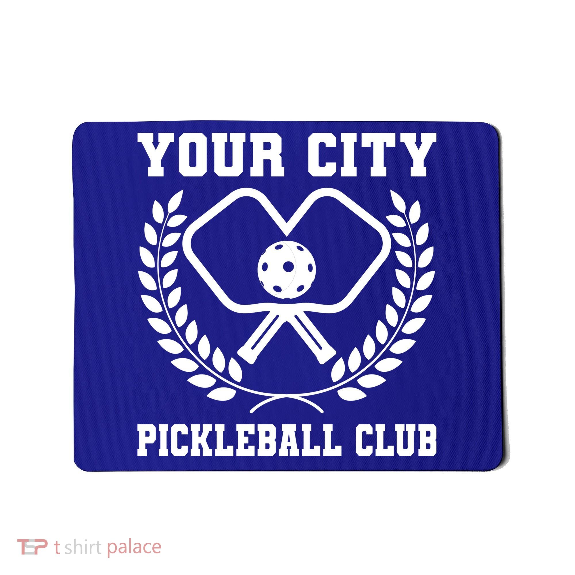 Custom Pickleball Team Personalize City Name Mousepad