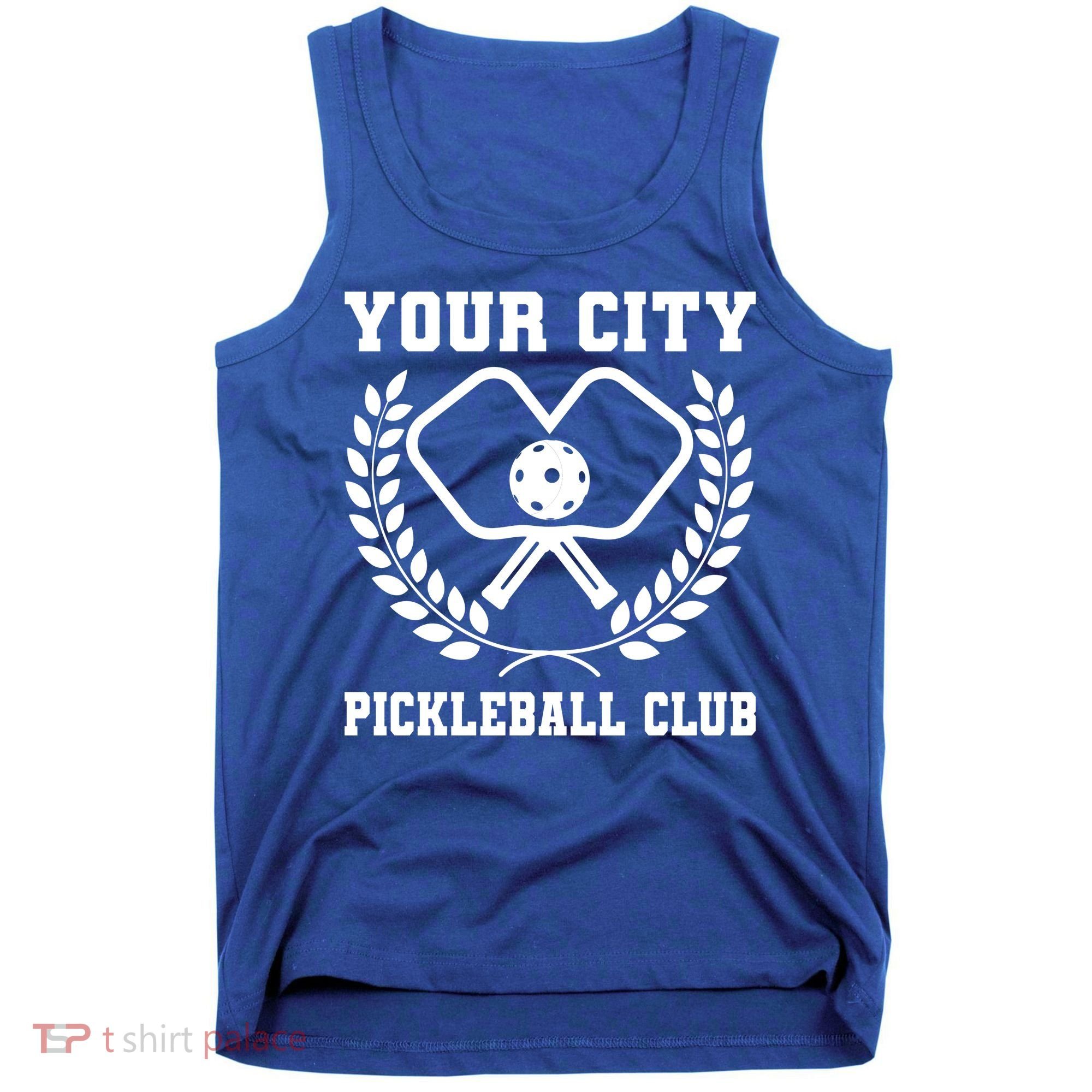 Custom Pickleball Team Personalize City Name Tank Top
