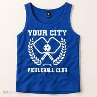 Custom Pickleball Team Personalize City Name Tank Top thumb 2