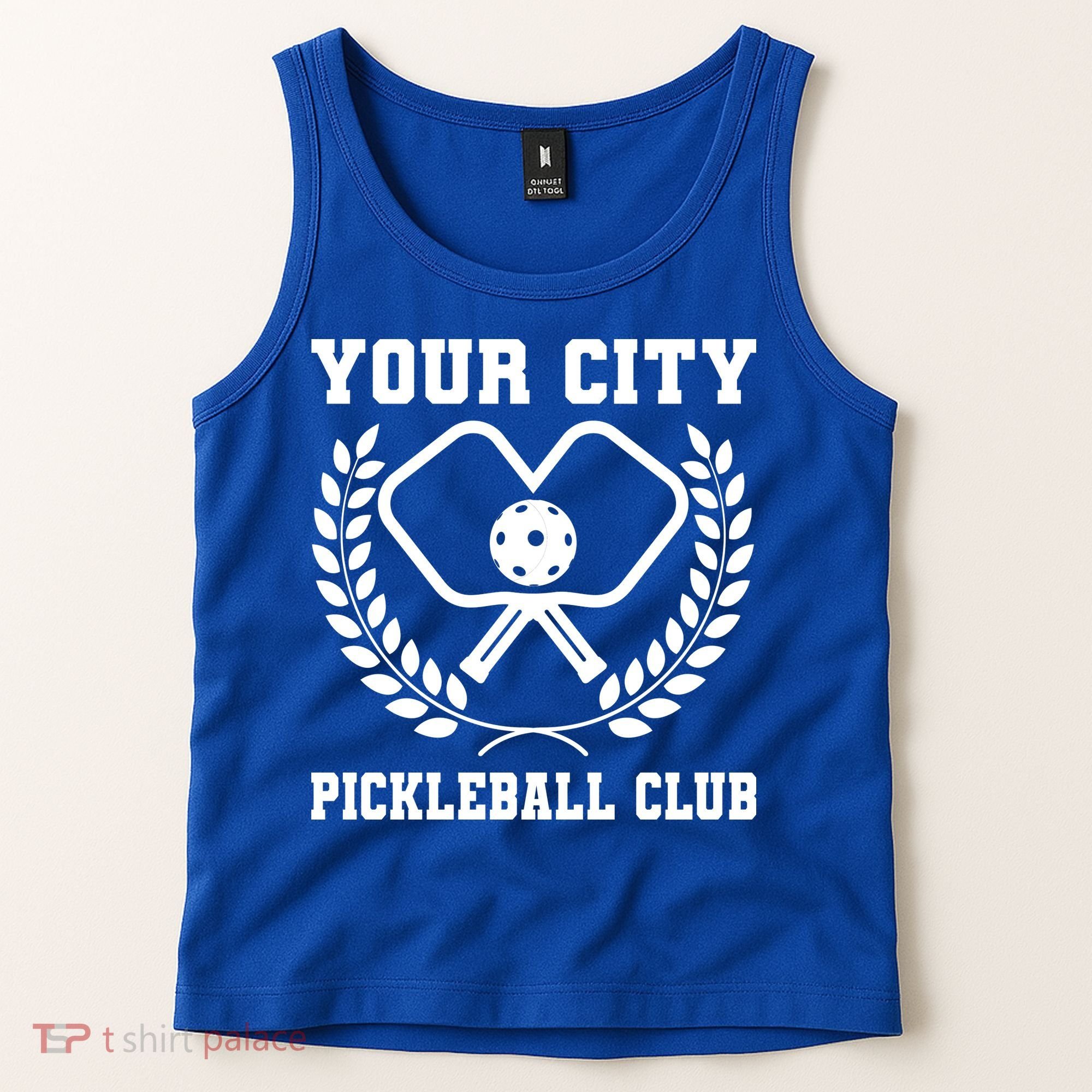 Custom Pickleball Team Personalize City Name Tank Top