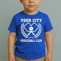 Custom Pickleball Team Personalize City Name Toddler T-Shirt thumb 2