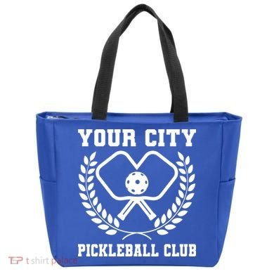 Custom Pickleball Team Personalize City Name Tote Bag
