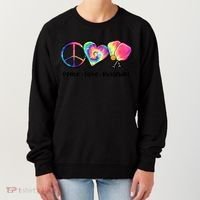 Cute Pickleball Tie Dye Peace Love Pickleball Lovers Gift Ideas Women's Sweatshirt thumb 0