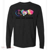 Cute Pickleball Tie Dye Peace Love Pickleball Lovers Gift Ideas Comfort Colors Heavyweight Long Sleeve T-Shirt thumb 0