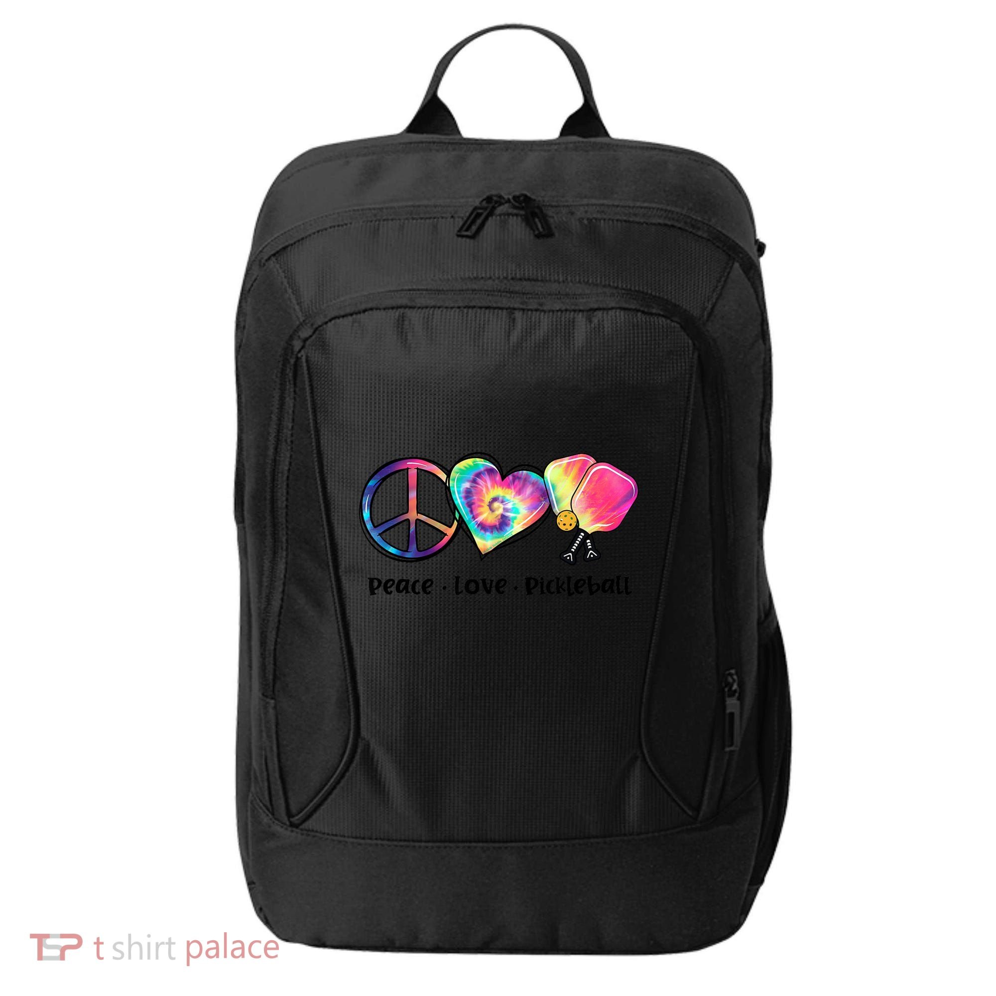 Cute Pickleball Tie Dye Peace Love Pickleball Lovers Gift Ideas City Backpack