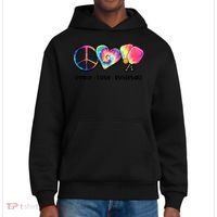 Cute Pickleball Tie Dye Peace Love Pickleball Lovers Gift Ideas District V.I.T. Heavyweight Hoodie thumb 0