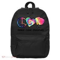 Cute Pickleball Tie Dye Peace Love Pickleball Lovers Gift Ideas 16 in Basic Backpack thumb 0