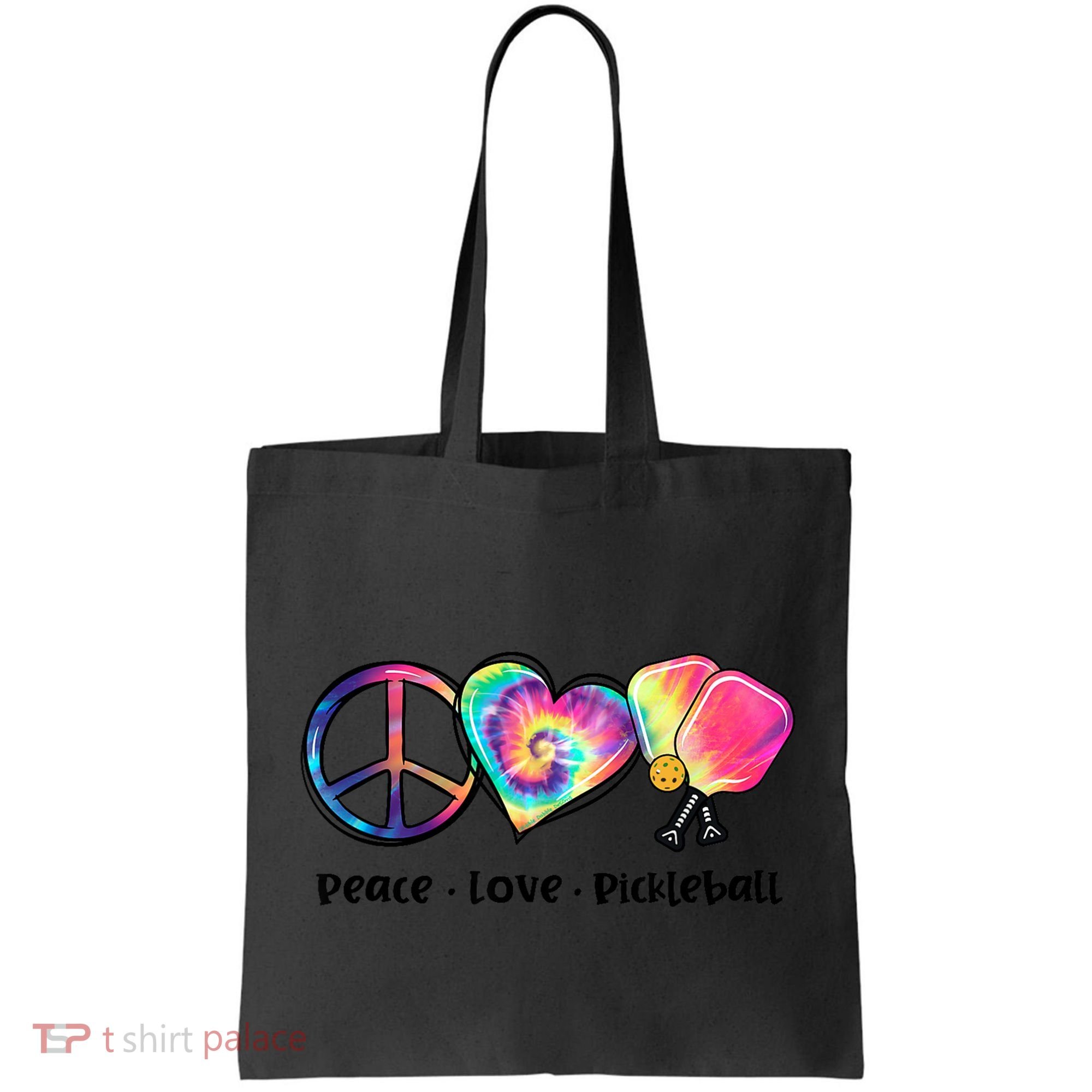 Cute Pickleball Tie Dye Peace Love Pickleball Lovers Gift Ideas Tote Bag